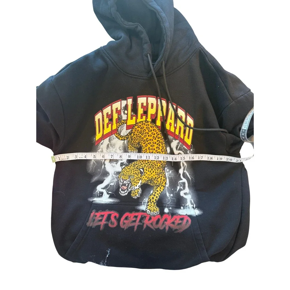 REASON x DEF LEPPARD Limited Edition Hoodie Metal Hard Rock‎ Size L